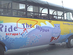 Scrape! Where you learn to drive Hippo driver?